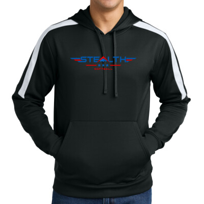 Adult Athletic Fleece Hoodie - Black Thumbnail