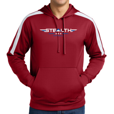 Adult Athletic Fleece Hoodie - Red Thumbnail