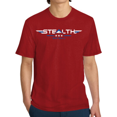 Adult District Red Perfect Weight Tee Thumbnail