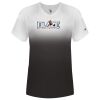 Women's V-Neck Ombre T-Shirt Thumbnail